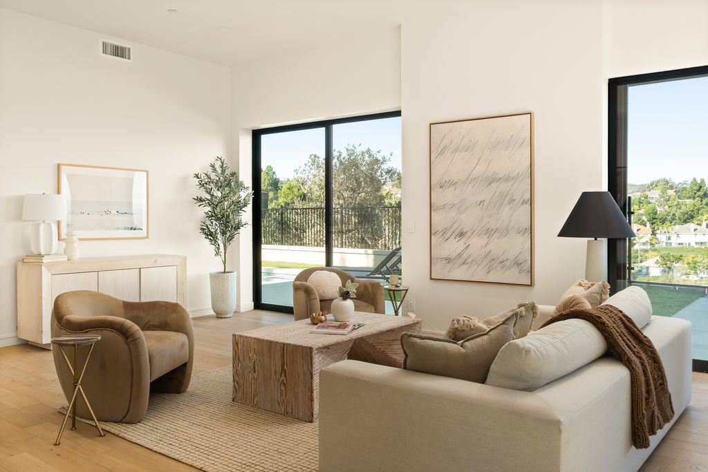 Staged home interior